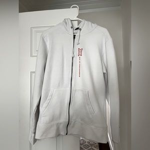 Big 12 men’s white zip up